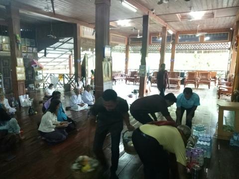 กิจกรรมเข้าวัด ทำบุญ ฟังธรรม วัดลำดวน