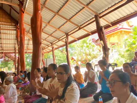 เข้าวัดฟังธรรมช่วงเข้าพรรษา2563 วัดแสลงพัน