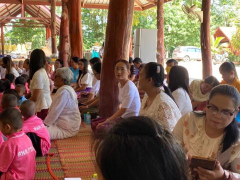 เข้าวัดฟังธรรมช่วงเข้าพรรษา2563 วัดแสลงพัน
