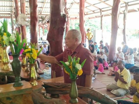 เข้าวัดฟังธรรมช่วงเข้าพรรษา2563 วัดแสลงพัน
