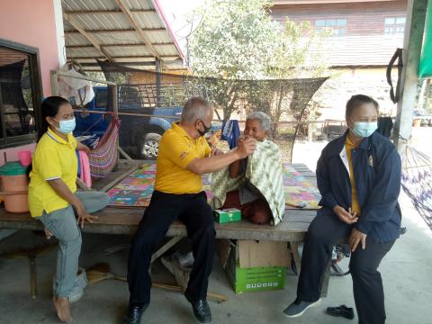 4 กุมภาพันธ์ 2564 เยี่ยมผู้มีภาวะพึ่งพิง 28 ราย