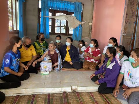 4 กุมภาพันธ์ 2564 เยี่ยมผู้มีภาวะพึ่งพิง 28 ราย