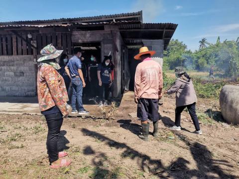 ปรับปรุงภูมิทัศน์สภาพแวดล้อมบ้านที่อยู่อาศัยผู้พิการราย นายสุชาติ โทรัมย์