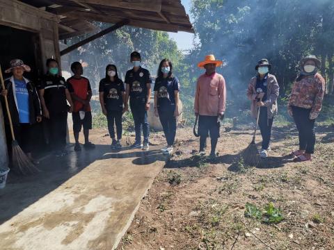 ปรับปรุงภูมิทัศน์สภาพแวดล้อมบ้านที่อยู่อาศัยผู้พิการราย นายสุชาติ โทรัมย์