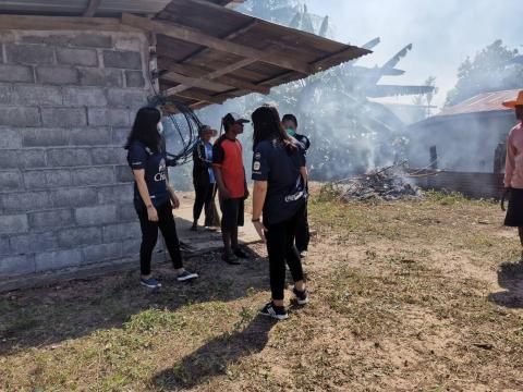 ปรับปรุงภูมิทัศน์สภาพแวดล้อมบ้านที่อยู่อาศัยผู้พิการราย นายสุชาติ โทรัมย์
