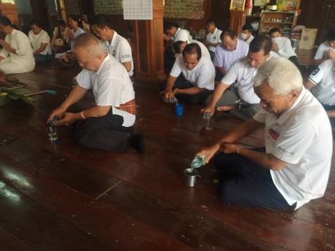 หิ้วปิ่นโตเข้าวัด ฟังธรรม เสริมสร้างวัฒนธรรมองค์กร ณ วัดบ้านลำดวน