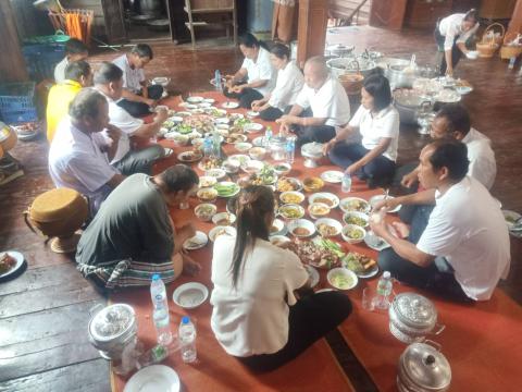 หิ้วปิ่นโตเข้าวัด ฟังธรรม เสริมสร้างวัฒนธรรมองค์กร ณ วัดบ้านลำดวน