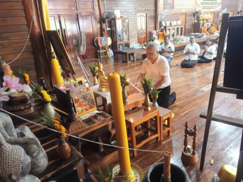 กิจกรรมเสริมสร้างคุณธรรม จริยธรรม สัปดาห์ที่ 2 วัดบ้านแสลงพัน