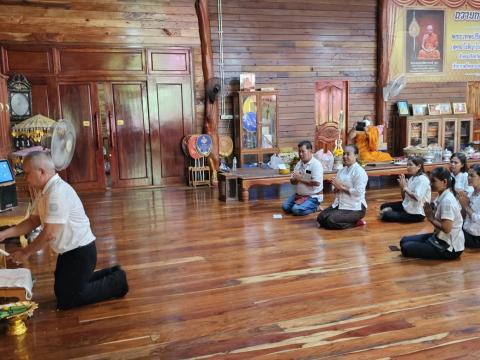 กิจกรรมเสริมสร้างคุณธรรม จริยธรรม สัปดาห์ที่ 2 วัดบ้านแสลงพัน