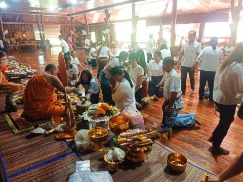 กิจกรรมเสริมสร้างคุณธรรม จริยธรรม สัปดาห์ที่ 2 วัดบ้านแสลงพัน