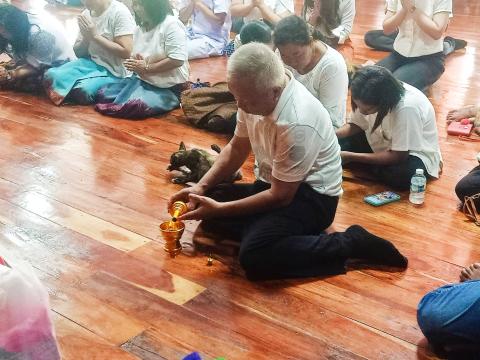 กิจกรรมเสริมสร้างคุณธรรม จริยธรรม สัปดาห์ที่ 2 วัดบ้านแสลงพัน
