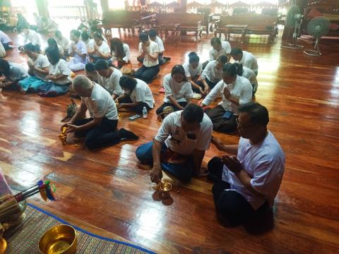 กิจกรรมเสริมสร้างคุณธรรม จริยธรรม สัปดาห์ที่ 2 วัดบ้านแสลงพัน