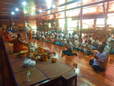 กิจกรรมเสริมสร้างคุณธรรม จริยธรรม สัปดาห์ที่ 2 วัดบ้านแสลงพัน