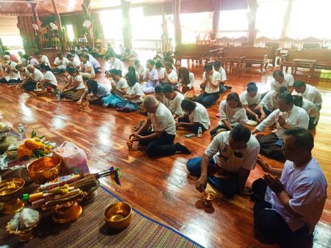 กิจกรรมเสริมสร้างคุณธรรม จริยธรรม สัปดาห์ที่ 2 วัดบ้านแสลงพัน